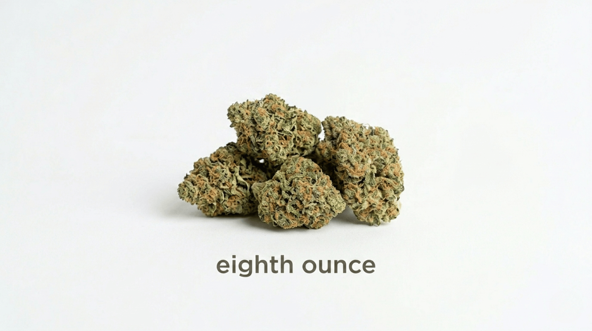 An eighth of an ounce of cannabis flower