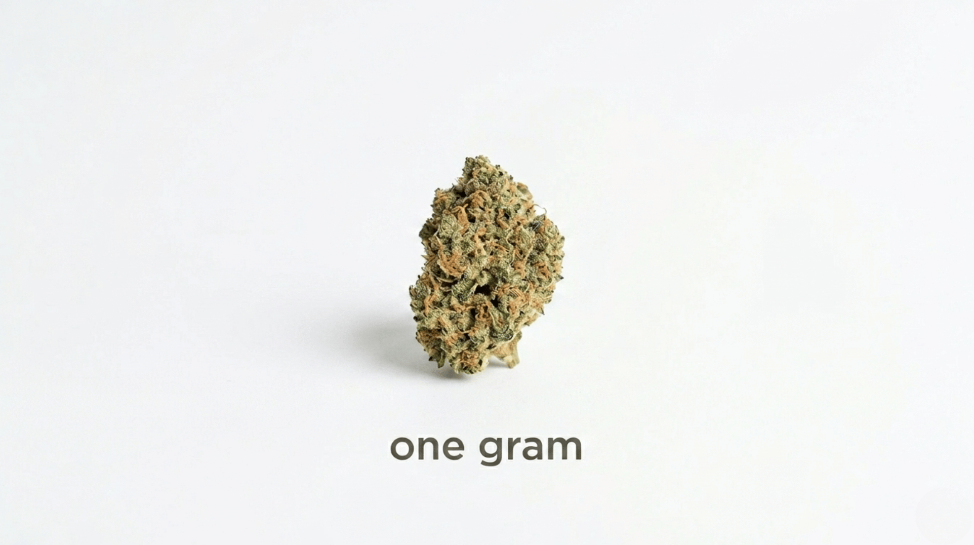One gram of cannabis flower